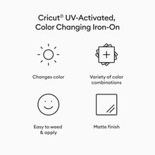 Load image into Gallery viewer, CRICUT® Color-Changing Iron-On UV-Activated vinils